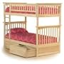 Columbia Bunk Bed (Twin over Twin, Natural Maple) by Atlantic Furniture