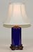 Small Navy Blue Porcelain Accent Table Lamp