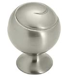 Amerock BP9338-G10 Swirlz Spiral Ball 1-1/8-Inch Diameter Knob, Satin Nickel