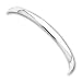 Sterling Silver 4.5mm Solid Polished Plain Slip-On Bangle Bracelet