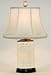 Cut White Porcelain Table Lamp with Night Light