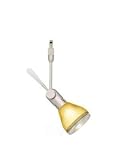 Alfa Lighting SP728M-CHR-AMB Mercury Quick Jack Directional Low Voltage MR16 Lampholder - Chrome with Amber Glass