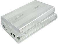 LogiLink UA0082A Festplattengeh&auml;use f&uuml;r 8,9 cm (3,5 Zoll) SATA, USB 2.0 Aluminium silber Preisvergleich