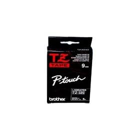Brother TZ325 - Printer tape - white on black - Roll (0.9 cm x 8 m) - 1 pcs.
