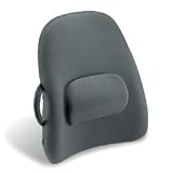 OBUSFORME Lowback Backrest Support , grey, use on office chair, in your car, or seat you need back support and comfort