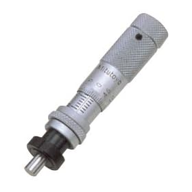 Mitutoyo 148-502, .001" X .500" Micrometer Head,  .375" Stem w/Clamp Nut, Flat Spindle Face, w/Zero Adj. Thimble