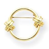 14k Circle Pin