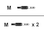 APC 36075 Stereo 3.5mm Splitter Cable