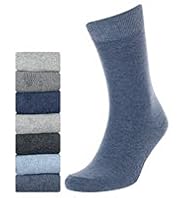 7 Pairs of Freshfeet™ Cotton Rich Plain Socks