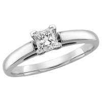 1 2 ct. Princess Cut Diamond Solitaire