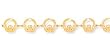 14kt Gold 7" Claddagh Bracelet