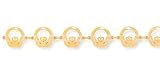 14kt Gold 7 Claddagh Bracelet