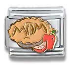 Clearly Charming MOM Apple Pie Mother's Day, Mom, Aunt, Grandmother, Grandma, Family Theme Italian Charm