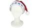 Santa Claus Hat with Flashing Blue Snowflakes