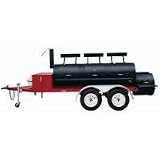 Brinkmann 30,, Super Roadmaster Heavy-Gauge Charcoal/Wood Trailer Smoker , Grill - 855-3108-0/855-31