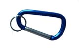 Search : (Price/piece)GOGO™ Camper Standard Carabiner with Key Ring, Blue