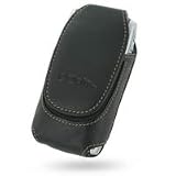 Pdair Universal Leather Pouch Case (Xtra Large - Black) for Sony Ericsson P900/P910i