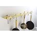 Kitchen & Housewares : Wall Mount Pot Rack (Natural) (36"W x 8"D)