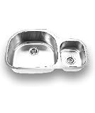 Stainless Steel Undermount Double Bowl Sink - 18 Gauge (35-5/8 x 20-7/8 x 7 , 9)