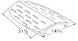 Universal Stainless Steel Heat Plate 21 3/4" x 14 5/16"