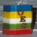 Order of the Eastern Star Block Candle