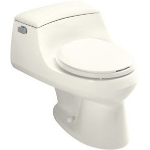 KOHLER K-3467-96 San Raphael One-Piece Round-Front Toilet, Biscuit