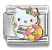Clearly Charming Hello Kitty Water Floaty Cat Animal Theme Licensed Charm Bracelet