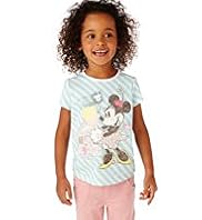 Limited Pure Cotton Minnie Mouse Striped T-Shirt