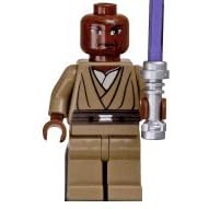 LEGO Star Wars Clone Wars LOOSE Mini Figure Mace Windu with Silver Lightsaber