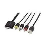 Dynex 6' Composite A/V Cable for iPod, iPhone and iPad