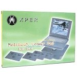 Notebook Cooler Pad with 3 built-in 60mm Fans (Silver)