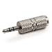 Cables To Go 40634 3.5mm Stereo Male to 3.5mm Mono Female Adapter (Metallic Silver)