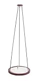 Tall Pit and Sand Pendulum in Rich Mahogany Finish - 4.5 Foot Tall