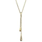 9ct Diamond Fancy Drop Pendant.