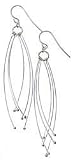 Search : Signature Tarnish Free Strand Bar/Bead Drop STERLING SILVER
