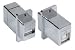 USB A-B Coupler, Shielded, Color: Metallic