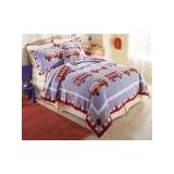 Cotton Fire Truck- Twin Quilt with Pillow Sham