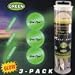 GLOW FLYER GOLF BALLS - GREEN - RETAIL 3 PACK A Great Gift for Any Golfer! Yes, its finally here, 
our GLOW FLYER Light Stick Golf Ball in a 3 PACK Retail Package. This NEW, PEGGABLE, Retail Package 
contains 3 GREEN Glow Flyer Golf Balls with 3 GREEN Mini Light Sticks . Our GLOW FLYER balls will 
keep the ball constantly illuminated for the entire round. THE BALL FOR THE GOLFER WHO HAS 
EVERYTHING! Please order by the individual retail package (3 balls).