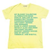 Rock Star Ｔシャツ シューゲイザーと呼ばれるジャンルを確立した伝説のバンド マイ・ブラッディー・バレンタイン タイポグラフィーＴシャツ