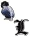 ピンズ PINS デスノート Death Note [L(エル).L(エル)ロゴ]【並行輸入】