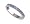 Sterling Silver Blue Topaz Cubic Zirconia Channel Set 3mm Band Ring Size 4