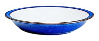 Denby Imperial Blue Suppen-/M&uuml;slischale mit Rand, 21 cm