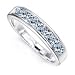 1 1/2 Carat F/VS2 Round Certified Diamond 7-Stone Anniversary Ring in Platinum