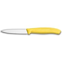 Victorinox Swiss Classic 3-1/4-Inch Paring Knife with Spear Tip, Yellow Handle
