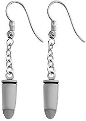 Bullet Pewter Earrings