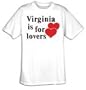 VIRGINIA IS FOR LOVERS Adult VA T-Shirt Tee Shirt