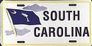 South Carolina License Plate