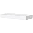 12" Flat White Wood Shelf