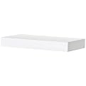 12" Flat White Wood Shelf