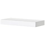 12' Flat White Wood Shelf